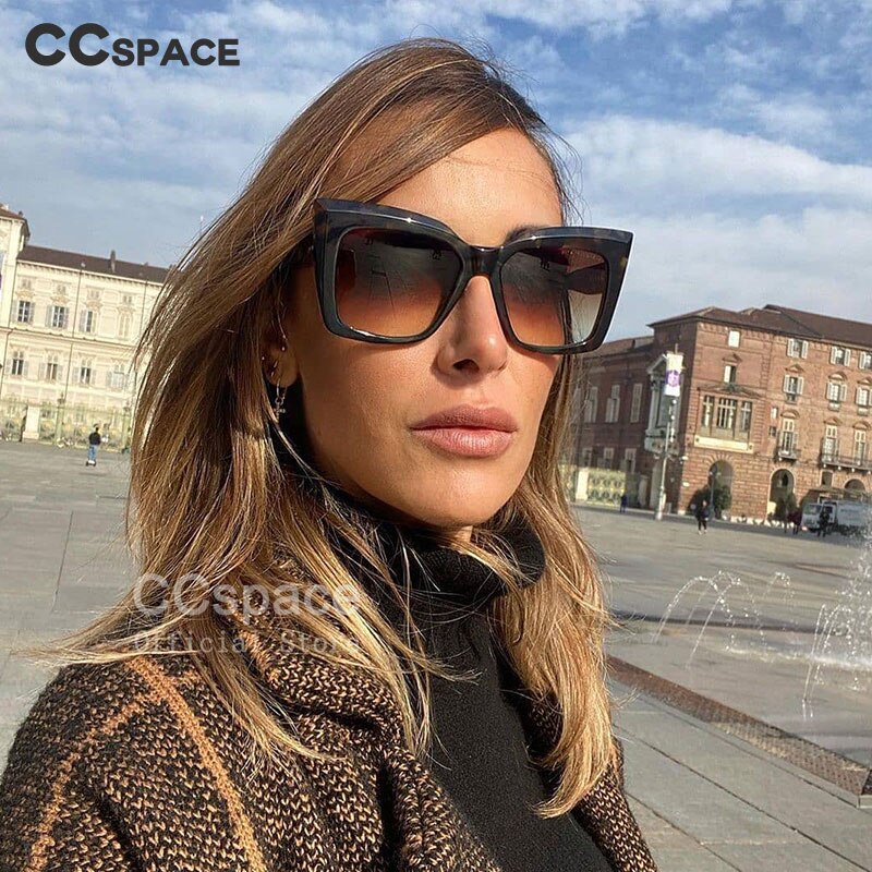 Cat Eye Oversized Sunglasses - Image 5