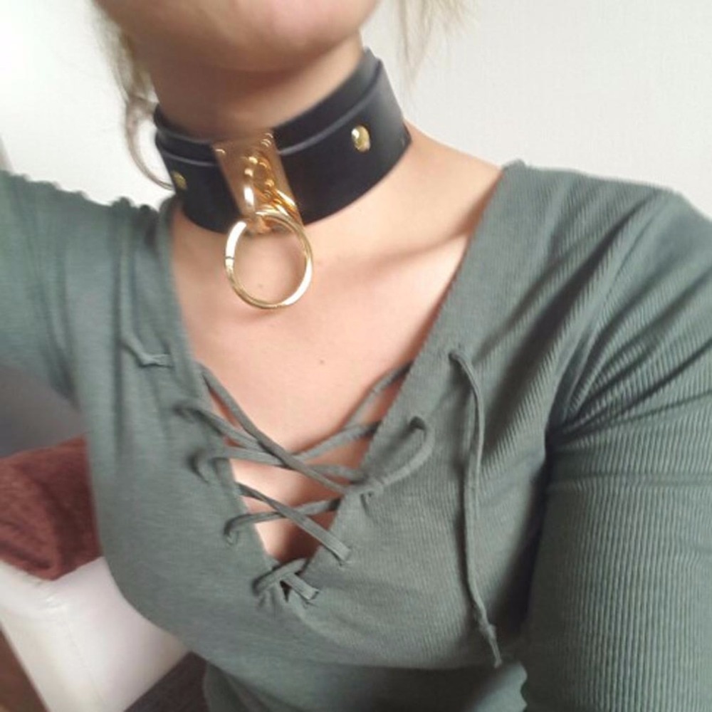 Punk Princess Leather Choker - Image 3