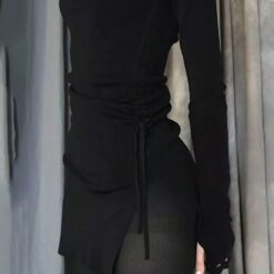Girly Grunge Dark Dress - L