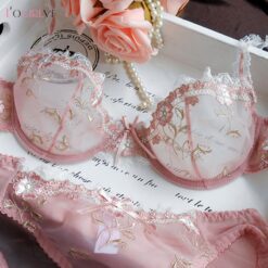 Sissy Lotus Sheer Bra Set
