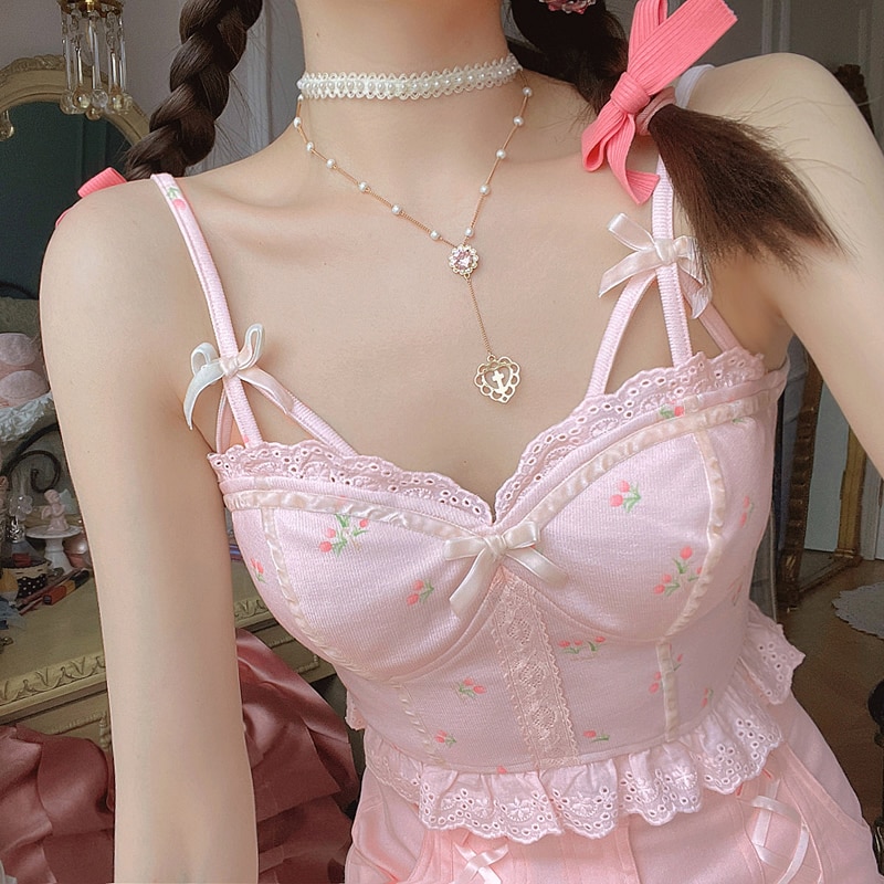 Soft Bloom Tank Cardigan Set - Image 3