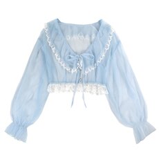 Blue cardigan