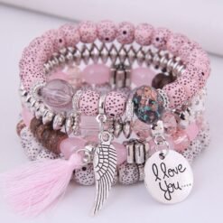 Boho Crystal Bead Bracelet