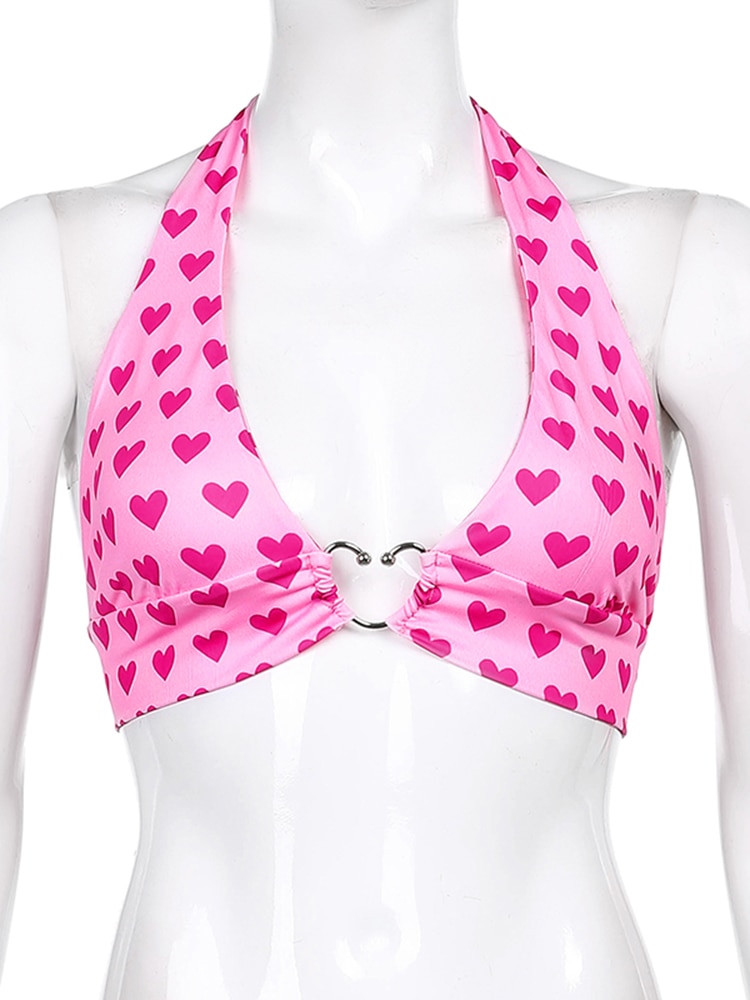 Pink Heart Bustier Crop - Image 4