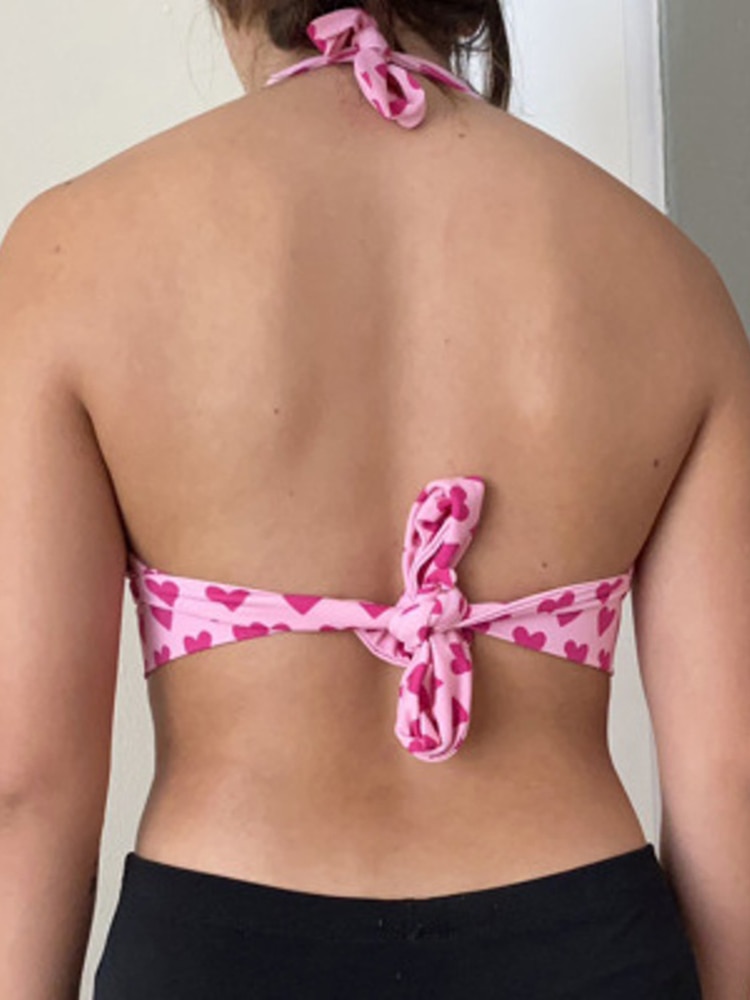 Pink Heart Bustier Crop - Image 3