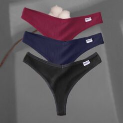 Colorful Stripes G-string Set - Hot Style Set 4, L