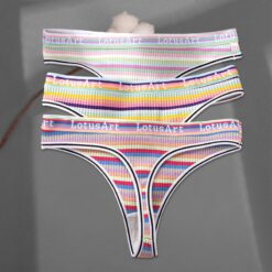 Colorful Stripes G-string Set - Set 9, M