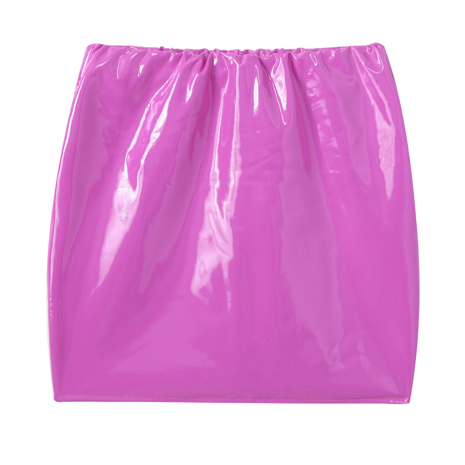 Glossy Latex Mini Skirt - Image 5