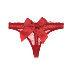 Little Gift Lace Panties - Chinese red, XXL