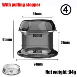 Always Open Sissy Plug - gray XL with plug
