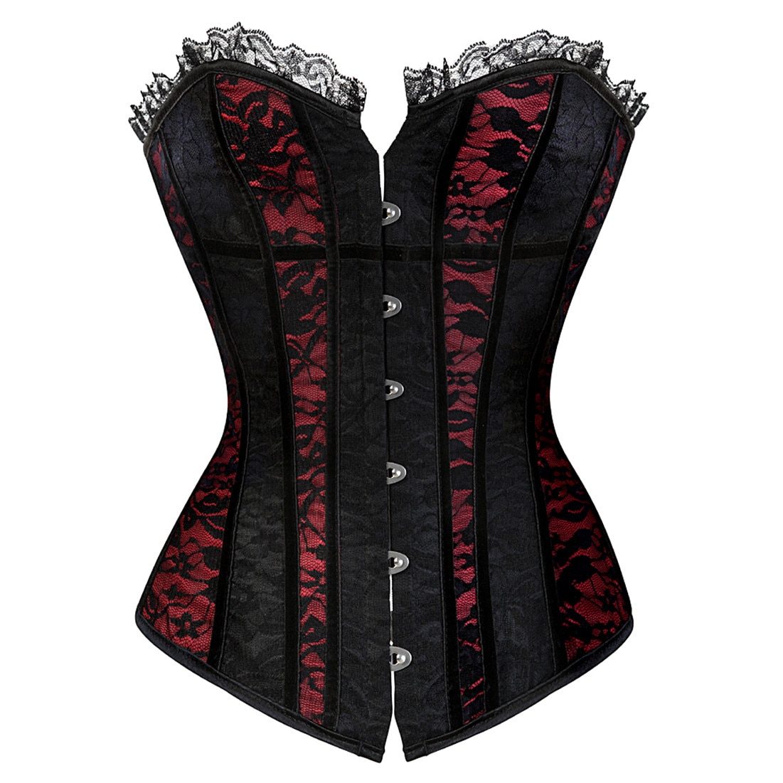 Lace Overbust Boned Corset
