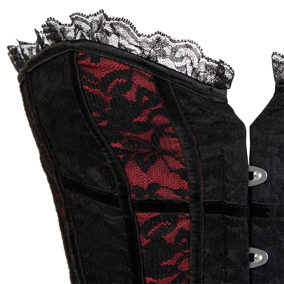 Lace Overbust Boned Corset - Image 3