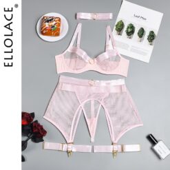 Sensual Aria Bra Set - Light pink, M