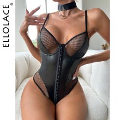 Sinful Luna Bodysuit Set - Black, L