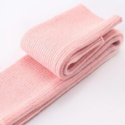 Comfy Knitted Fingerless Gloves - 23 Pink, 50cm With Hole