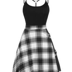 Tartan Cami Slip Dress - Image 5