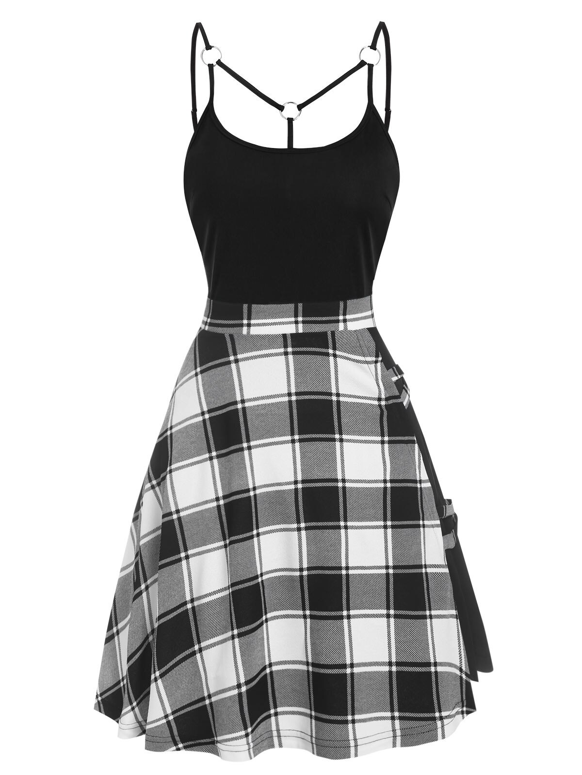 Tartan Cami Slip Dress - Image 5