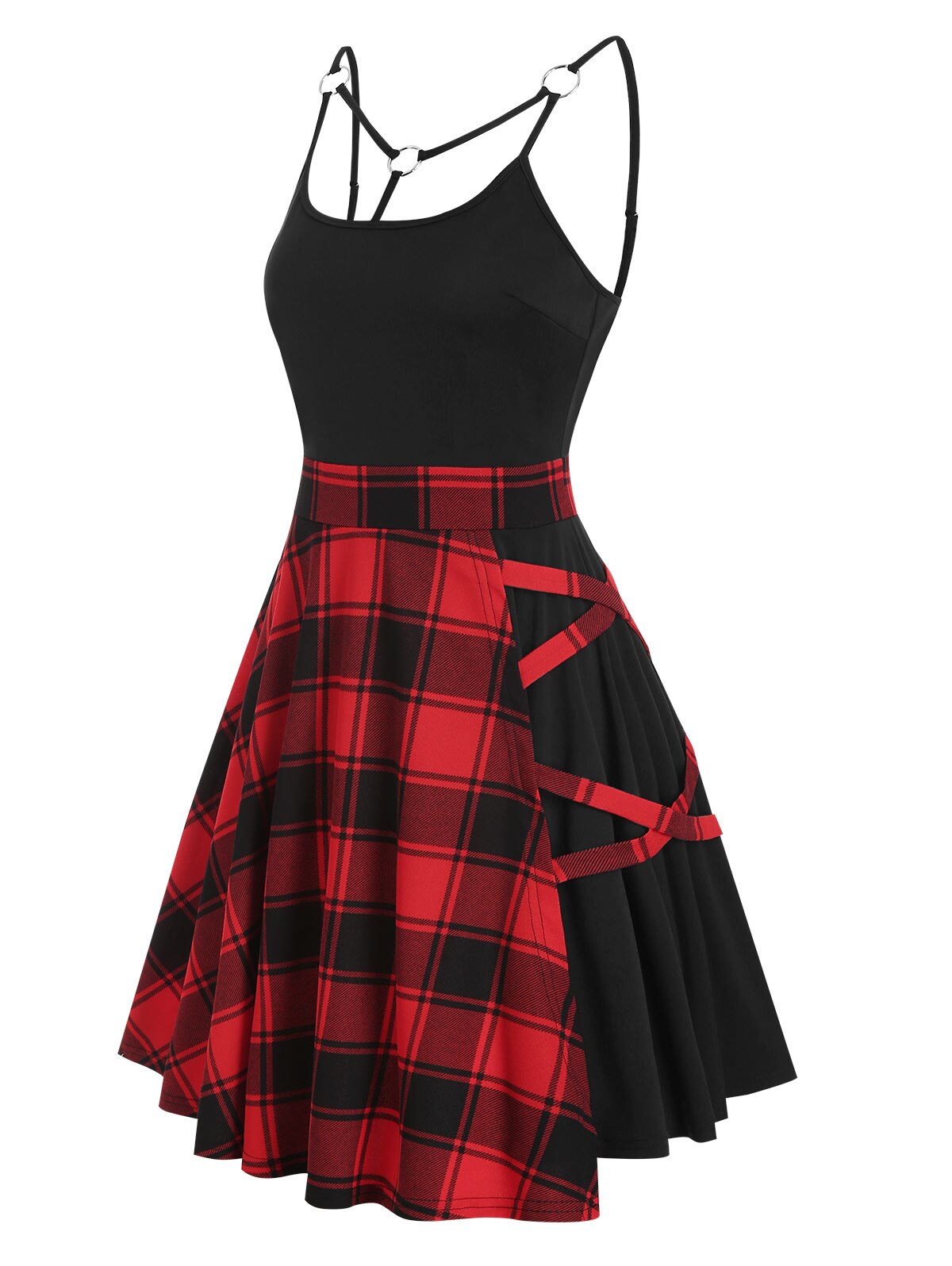 Tartan Cami Slip Dress - Image 3