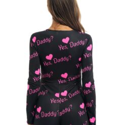 Yes Daddy Leopard Romper - Image 6