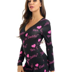 Yes Daddy Leopard Romper - Image 4