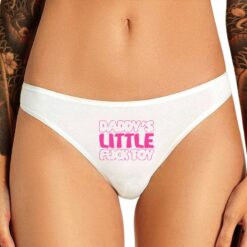 Daddy's Toy Panties - White 1, XL