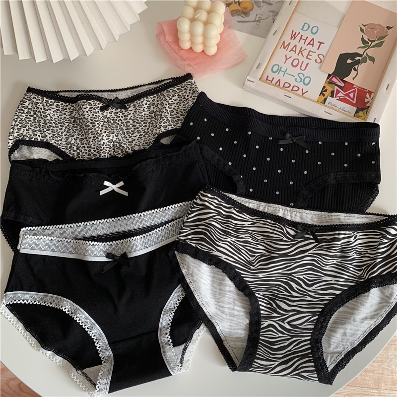 Playful Zebra Cotton Panties - Image 2