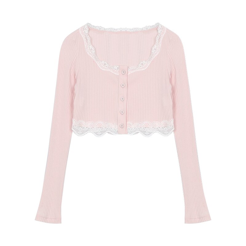 Sweet Lace Knit Cardigan