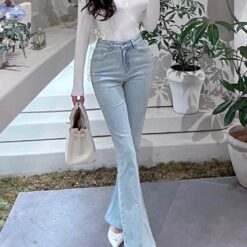 Y2K High-Waist Blue Jeans - Image 2