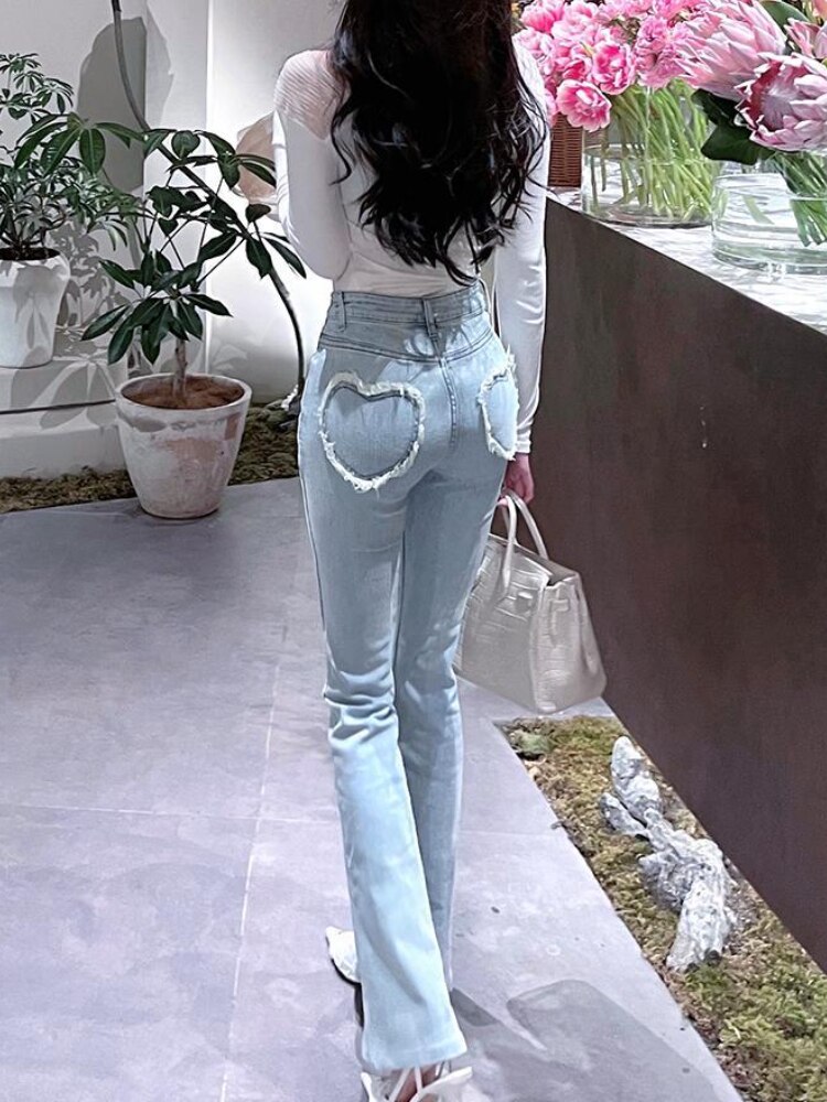 Y2K High-Waist Blue Jeans - Image 3