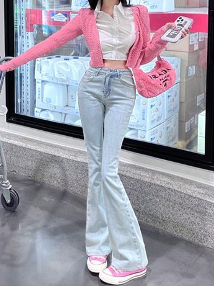 Y2K High-Waist Blue Jeans - Image 5
