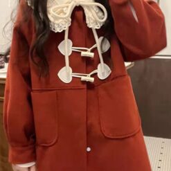 Cozy Red Christmas Coat
