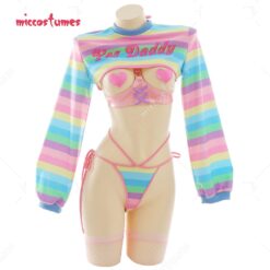 Yes Daddy Rainbow Costume - Pink, M