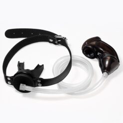 Gagged and Caged Watersports Set - A -with black cage
