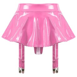 Naughty Fiona Garter Skirt - hot pink, 3XL