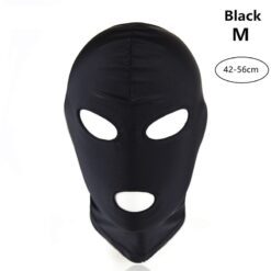 Seamless Fetish Hood Mask - Black Mouth Eye M