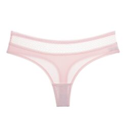 Lily Lace Thong Panty - pink Lace, L