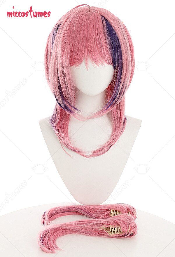 Pink Mixed Cosplay Wig - Image 3