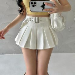 Playful Princess Pleated Skirt - white, XL