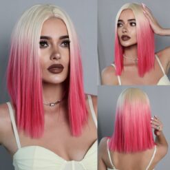 Blonde Pink Raven Wig - SZ5042-2
