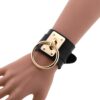 Goth Leather Cuff Bracelet