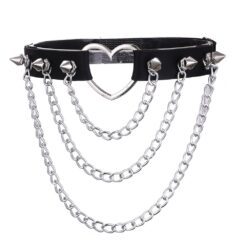Spiked Leg Harness - black