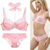 Lace Embroidered Push-Up Set