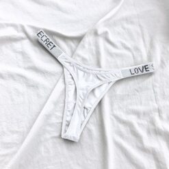 Rhinestone Letter Thong