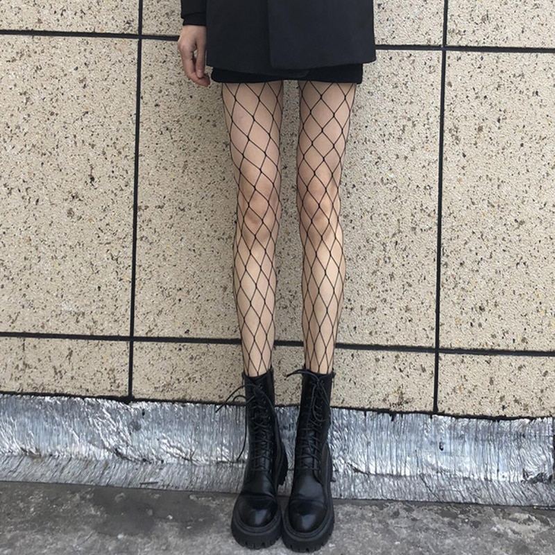 Hollow-Out Fishnet Pantyhose - Image 5