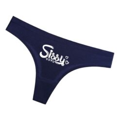 Cute Sissy XOXO Panties - Navy, L