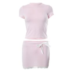 Baby Pink Skirt Set - Pink, M
