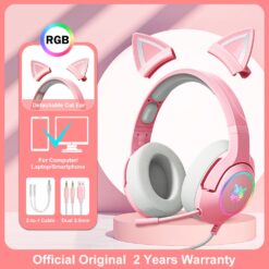 Sissy Streamer Kitty Headphones - K9 Pink 3.5mm