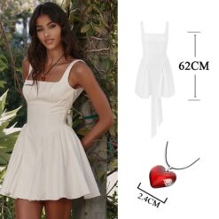 Sweetheart Riley Summer Dress - dress and pendant, L