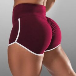 Fit Scarlett Gym Shorts - red wine, M