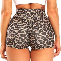 Brazilian Stacey Yoga Shorts - 3372-Leopard, L
